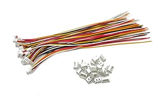 WINWILL 20 Set Micro JST MX 1.25mm 4 Pins Male Female 1.25mm Pitch Female & Male PCB Female 150mm Cable