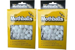 ONE STOP ONLINE BARGAIN Pack of 1 Moth Balls- Original Old Fashioned Effective Moth Repellent for Closets, Drawers, and Cabinets -Anti-Insect Protection for Wardrobes, Storage Boxes, and Garden Care 100% Result