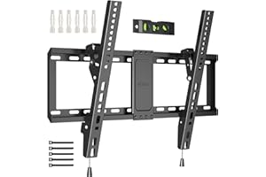 ‎BONTEC BONTEC Uchwyt Ścienny do Telewizora 37-82 cali, Ultra Wytrzymały Uchwyt TV LED LCD OLED, Nośność do 60kg, Regulacja Pochylenia, Max VESA 600x400mm, Zestaw Montażowy z Opaskami Kablowymi