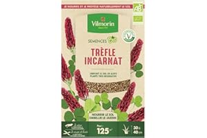 Vilmorin - Graines de Trefle Incarnat BIO, boite de 375 grs
