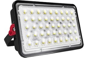 CREATESTAR Faretto Led da Esterno 100W 10000LM, Faretti Led Esterni 6500K luce bianca fredda, IP66 Impermeabile Faro per magazzino giardino garage campo sportivo cortile