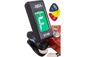 MSA MUSIKINSTRUMENTE MSA Universal Clip Tuner - Chromatisch + 3x Pleks - Schwarz