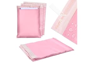 ALLBAGS 50 plastikowych torebek wysyłkowych, samoprzylepnych i nieprzezroczystych, torebek wysyłkowych z tworzywa sztucznego (B3 400 x 500 mm, czerwone)