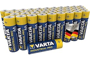 ‎VARTA VARTA Baterie AA, opakowanie 40 szt., Industrial Pro, Baterie Alkaliczne, 1,5V, pakiet do przechowywania, Made in Germany [Wyłącznie w Amazon]
