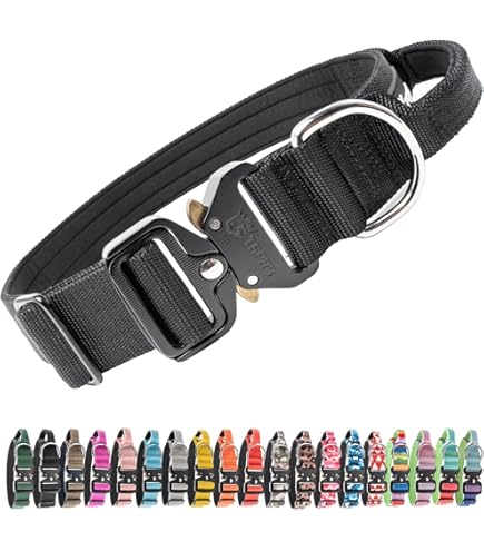 TSPRO Collar Táctico Para Perro De 1.5 Pulgadas De Ancho, Collar De