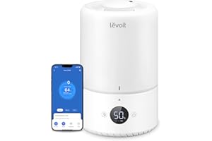 LEVOIT Umidificatore Ambiente Smart Top-Fill Dual 200S, 3L, Umidificatore Ultrasuoni a Nebbia Fredda per Bambini/Piante Dura da 25H, ≤28dB Silenzioso Auto Modo con Oli Essenziali, Timer