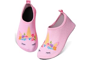 TMEOG Buty do wody dla dzieci, plażowe, buty do pływania, antypoślizgowe buty na basen, nad morze, szybkoschnące buty do zakładania na bose stopy, dla chłopców i dziewcząt