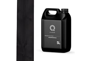 Q-COVER holzimprägnierung Schwarz 5 L 2 in 1 holzschutz farbimprägnierung imprägniermittel holzschutzmittel imprägnierung abperleffekt alle holzarten holzgrundierung