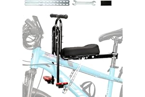 auvstar Seggiolino Bici Anteriore,Seggiolino Anteriore per Bicicletta per Bambini,Seggiolino Anteriore per Bicicletta Sicurezza Bambino con Pedale E Staffa di Sicurezza,per Mountain Bike (3-6 Anni)