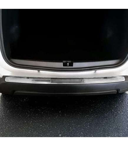 Protection Seuil Arrière Inox 'Ribs' Compatible Ford Edge 2014-2018 - Avisa