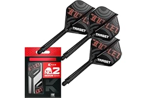 Target Darts Stephen Bunting K Flex Voli e Sistema di Alberi, No.2 | Confezione da 3 Aste Kflex all in One, Player Edition Freccette Accessori | Asta per Freccette K-Flex - Corto/Intermedio/Medio