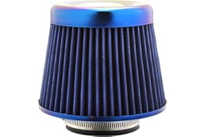 Skyplanet 76mm 3" Universal Intake Air Filter High Mesh Cone(Blue)
