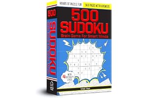 500 Sudoku Brain Games for Smart Minds | 4 Levels: Simple, Medium, Complex & Killer | 480+ Puzzles | Ages 8+ | Hours of Fun & Logic Boosting