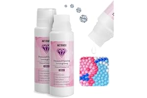 NETONDA 2 Stück Diamond Painting Versiegelung Diamond Painting Zubehör 120ml, Transparente Schutzversieg zum Fixieren und Versiegeln von Diamanten Transparentes Diamond Painting Kleber Diamond Painting Finish