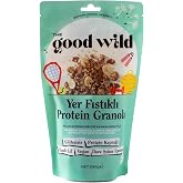 The Good Wild Yer Fıstıklı Protein Granola - İlave Şekersiz, Glutensiz Vegan Atıştırmalık, Y&uuml;ksek Lifli, 250 g