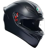 AGV - K1 S E2206 Motorrad Helm, Herren ECE Vollvisier Motorradhelm, Racing Style mit Aerodynamischem Spoiler, Kratzfestem Vis