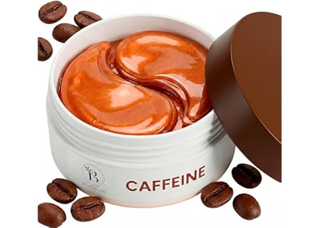 Koffein ögonkuddar mot ögonringar (30 par) – ögonkuddar för hydrering, borttagning av mörka ögonring - Amazon Deal & Rabatt