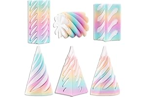 SYYLQYR 6 PCS 3D Printed Fidget Toy, Fidget Toys for Kids, spiral cone fidget toy Rainbow Spiral Fidget Toys Set Desk Toys for Stress, Desk Decor Suitablel for Concentration for Hands-On Engagement