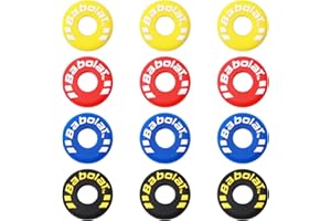 UTMACH Amortisseur Raquette Tennis 12 Pcs Amortisseur en Silicone Lettre Amortisseur Tennis Vibrations de Colored Anti Vibration Raquette Tennis pour Joueurs Raquettes de Tennis et Squash