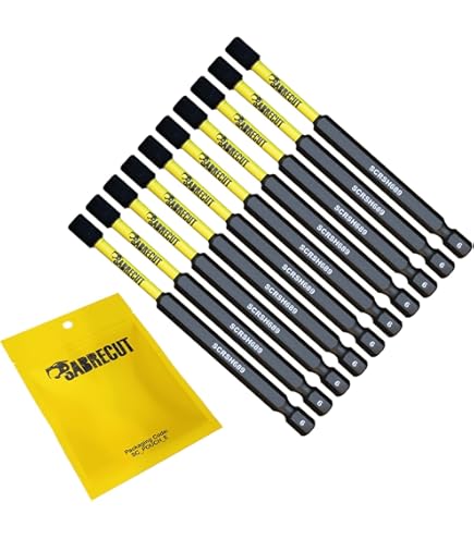 SabreCut SCRK12TX Lot De 12 Embouts De Tournevis &agrave; Choc Magn&eacute;tiques