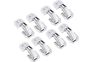 Qrity 8 Piezas 90° Kitchen de Bisagras para Armario o Puerta + Tornillos，Adecuado para el Espesor de la Puerta de 4 a 22 mm