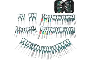 YIDM Terminal Removal Tool Kit: 76 STK Auto Entriegelungswerkzeug, Terminal Removal Tool Kit für Auto, KFZ Kabel Stecker Ausbau Werkzeug, Werkzeug Pin Auszieher für Meisten Steckverbinder Terminals