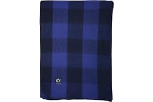 Arcturus Backwoods Wool Blanket - 4.5lbs, Warm, Heavy, Washable, Large | Great for Camping, Outdoors, Survival & Emergency Kits (Blue Buffalo)