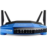 Linksys WRT1900ACS Dual Band AC1900 Gigabit Smart Wi-Fi Router (1.6GHz Processor, 128 MB Flash, 512 DDR3 RAM, USB 3.0, eSATA,
