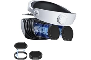 DEVASO Lens Protector Cover for Playstation VR2, Magnetic Suction Design Dust Proof Anti-Scratch Cover for PSVR2, Washable Silicone Protective Lens Protection Cap for PS5 VR2 Accessories