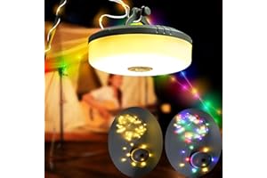 SUBOSI Girlanda świetlna do sypialni kempingowej 10 m girlanda zewnętrzna, 8 trybów oświetlenia przenośna girlanda kempingowa, wodoodporna ip44, akumulatorowa lampa kempingowa USB, 2800 mAh