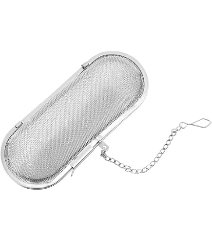 Filtre à Épices En Acier Inoxydable 0.3L - Sac à Thé Réutilisable Avec Chaîne Longue | Pour Soupes Et Infusions