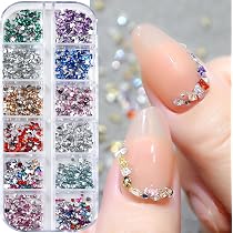 3000 Strasssteine Für Nail Art – Bunt, 3~4 Mm, Herz, Stern, Blume & Mehr, Für Nageldesign