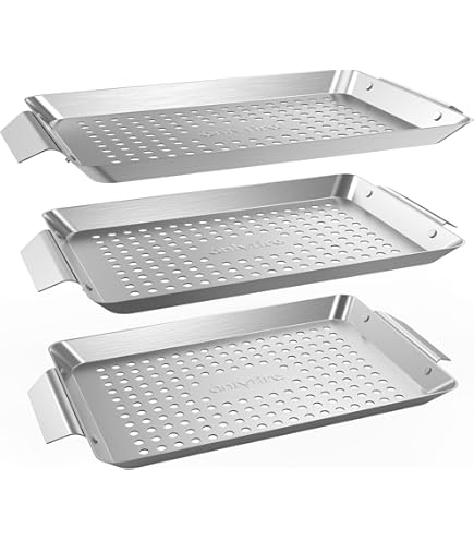 Barbecue grill, roestvrij staal met houten handvat, grill
