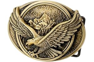 Bai You Mei Mens Western Style Fly Eagle Belt Buckle Vintage Style American Cowboy Fashion Belt Buckles