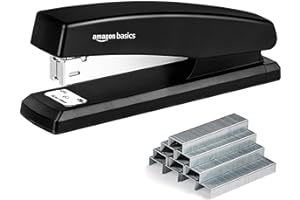 ‎AMAZON BASICS Amazon Basics - Zszywacz ze 1000 zszywkami - czarny, 1 opakowanie