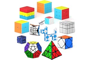 Vdealen Zauberwürfel Set, Speed Cube von 2x2 3x3 4x4 Pyramide Megaminx Skewb Infinity Mirror Zauberwürfel Original, Magic Cube Würfel Puzzle Geschenk für Kinder und Erwachsene(12er Pack)