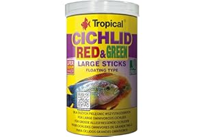 TROPICAL Cichlid Red&Green Large Sticks Nourriture pour Aquariophilie 1000 ml