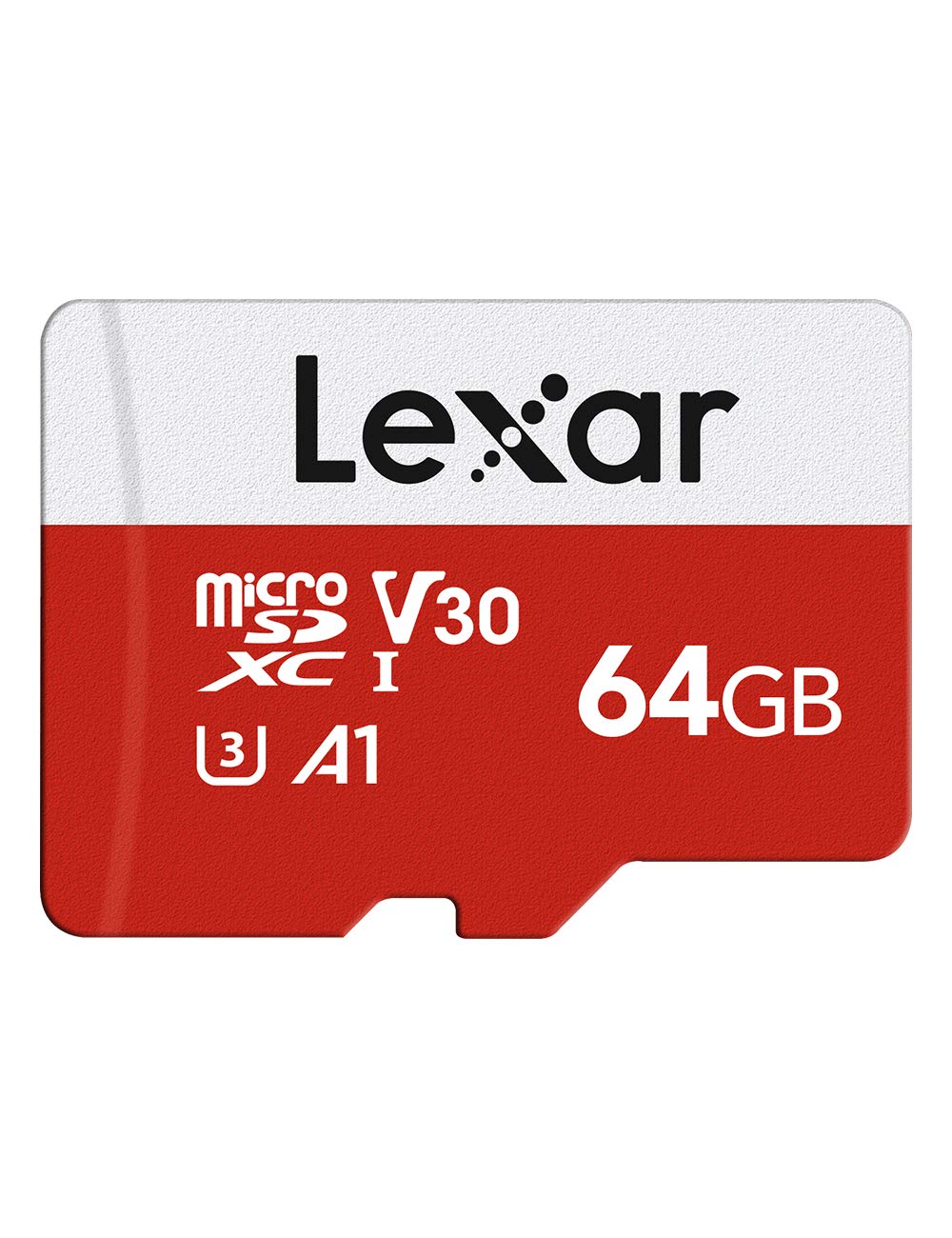 Lexar Micro SD 64 GB, Scheda Micro SD fino a 100 MB/sec(R), Scheda di Memoria microSDXC con Adattatore SD, A1, U3, C10, V30, Micro SD Card | Scheda di Memoria microSDXC con Adattatore A1, U3, C10, V30, SD Card