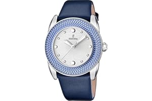 Festina Zegarek damski F16591/8 Outlet Obudowa ze stali nierdzewnej 316l srebrny gumowy pasek, Srebrny