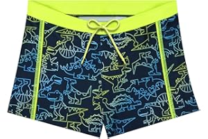 AYESY Badehose Jungen，Badeshorts Kinder mit Gefüttert Elastischer Bund Schwimmhose Schnelltrocknend Sommer Strand Boardshorts Schwimmshorts für Junge 7-14 Jahre