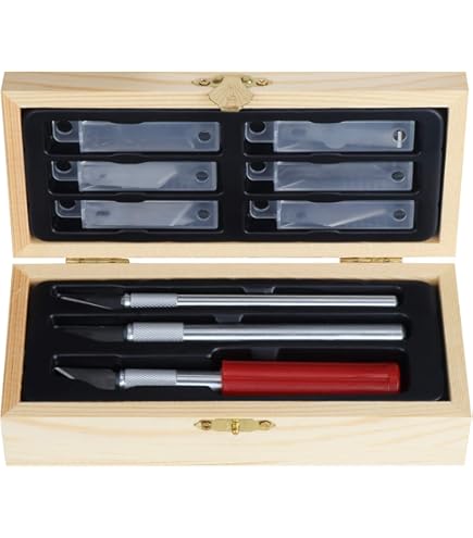 Dokeno 29 Pièces Cutter De Précision Set De Découpe De Précision Couteau De Bricolage Couteau Pour Loisirs Créatifs Précision Artisanat Ensemble De Couteaux De Passe Pour La Sculpture De Bricolage