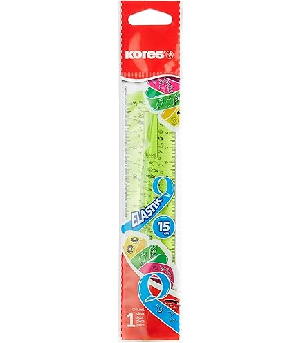 6 stuks linialen, 15 cm, flexibel, liniaal, 15 cm, basisschool, kunststof liniaal, klein, korte liniaal, basisschool met metrische en Lnch-schaal, flexibele liniaal, gekleurd voor school, kantoor