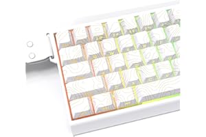 dagaladoo Glänzendes Tastenkappen-Set, Topografisch, Doppelschuss-PBT-Tastenkappen, 75 %, Farbsublimation, benutzerdefinierte Tastenkappen, seitlich bedruckt, Kirschprofilkappen für Maschinentastatur