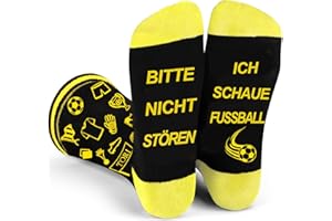 Piroo Fussball Fanartikel Lustige Fussball Geschenke für Männer bitte nicht stören socken Geburtstagsgeschenk kleinigkeit Fußball Fanartikel Kinder Damen Herren Vatertaggeschenke