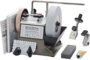 Tormek T-4 Bushcraft - Sistema de afilado refrigerado por agua para caza y uso al aire libre - Afilador de cuchillos y hachas - Versión estadounidense - Manual en inglés (cuchillo no incluido)