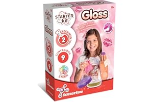 Science4you Starter Kit Lipgloss – Haz Tus Propios Brilhos de Labios, Regalo Científico y Educativo, Juego de Cosmética y Belleza, 2 Experimentos Sencillos y Divertidos para Niños 6 7 8+ Años