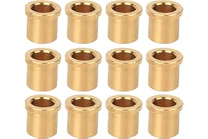HYUDUO Lot de 12 bagues en bronze à haute lubrification pour robots industriels, diamètre intérieur 6 mm, diamètre extérieur 8 mm, pièces de rechange FRC compatibles avec la norme américaine