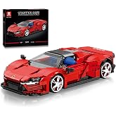 Reobrix 11026 Technik Spor Araba Kiti Oyuncak Sıkıştırma Blokları Model Daytona SP3 1:16 &Ouml;l&ccedil;ekli Doğum G&uuml;n&uuml;, Noel, Lego ile U