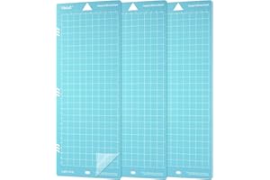 Likcut Tapis de Découpe LightGrip 11,4 cm x 30,5 cm, Lot de 3, Pour Plotter de Découpe Vinyle et Papier, Compatible Plotter de Découpe Glee S501