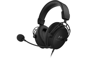 HyperX Cloud Alpha S Gaming Headset for PC and PS4, 7.1 Surround Sound, Adjustable Bass, Dual Room Drivers, Chat Mixer, Background Noise Cancelling Microphone, Black
